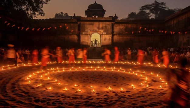 Deepotsav en Shaniwar Wada Pune, Maharashtra, India