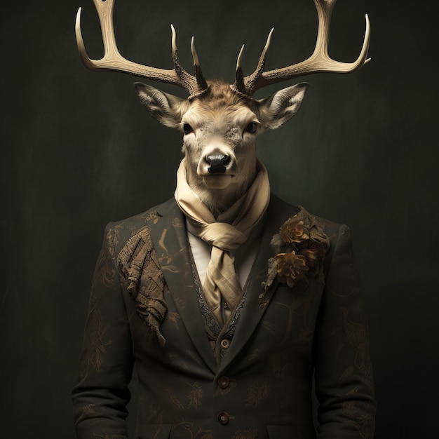 Foto deer dandy moda vintage