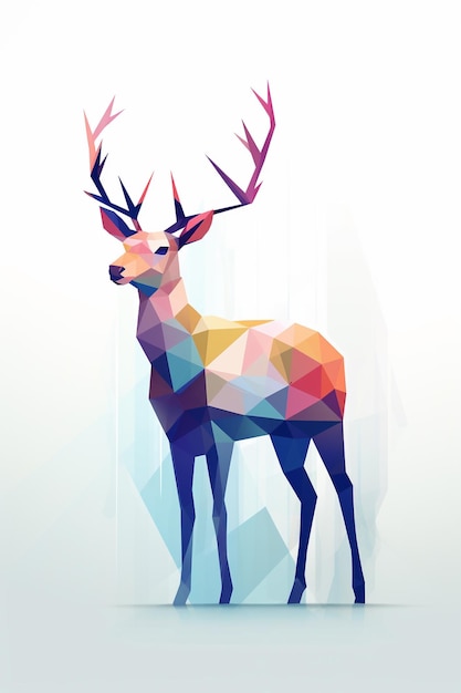 Deer Illustration Kunst Tapeten und Hintergrund