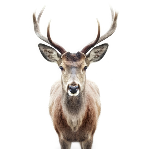 Deer isoliert auf weißem Hintergrund Generativ Ai