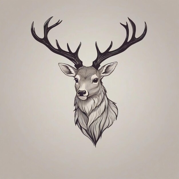 Deer-Logo-Design für den Deer-Vektor