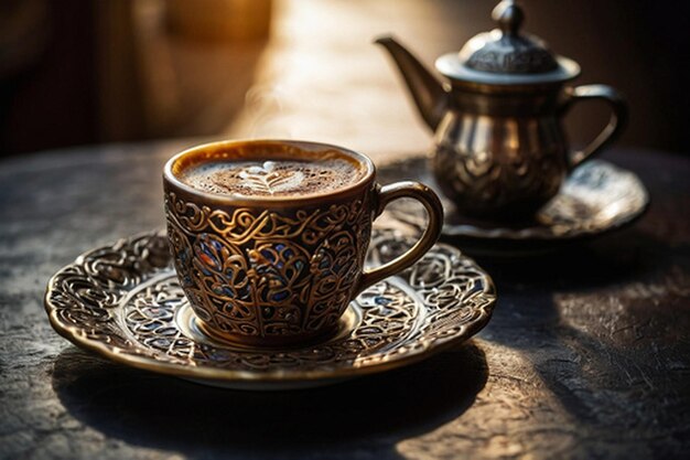 Foto default_turkish_coffee_art_a_beautifully_crafted_cup_of_turkis_3 1jpg