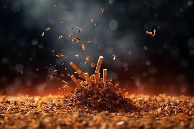 Foto defensa sin humo día mundial sin tabaco antecedentes informativos ia generativa