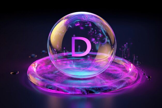 Foto defi bubble token e moeda em finanças descentralizadas