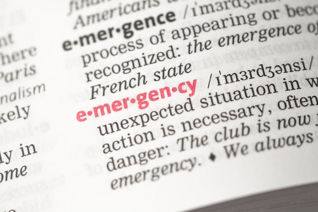 Definición de emergencia