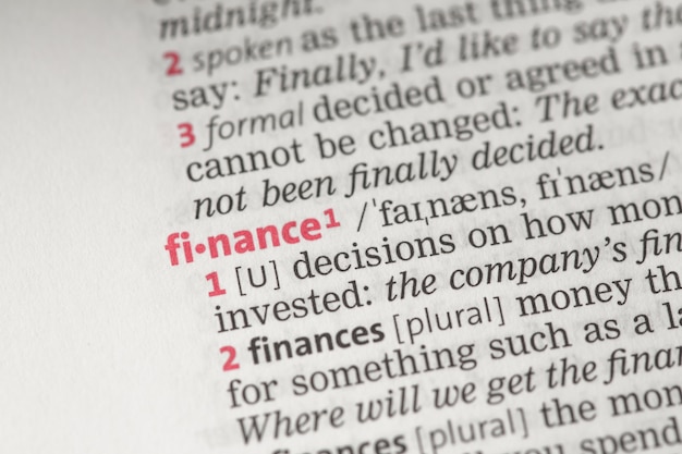 Definición de finanzas