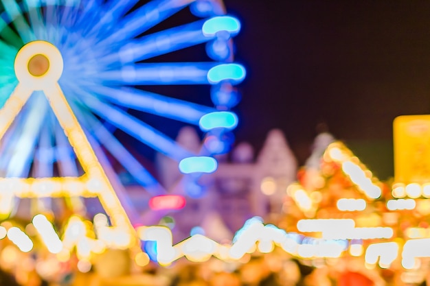 Defokussiertes Riesenrad für abstrakten Hintergrund