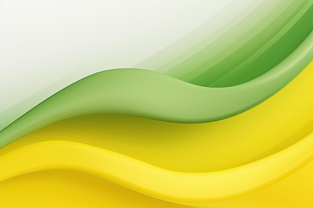 Degradado de líneas onduladas de fondo verde amarillo simple
