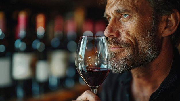 Foto degustación y apreciación del vino una delicia para los conocedores ia generativa