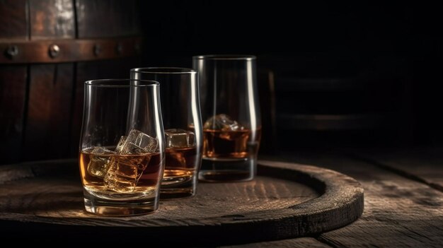 Degustación de whisky escocés de malta única en Escociagenerativa ai