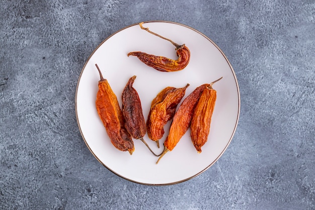 Dehydrierte gelbe Paprika, die Hauptzutat in der peruanischen Küche