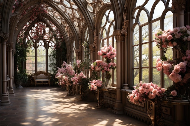 Dekoration für Hochzeitsorte mit dekadenten Blumen und Inspirationsideen für majestätische Veranstaltungsorte