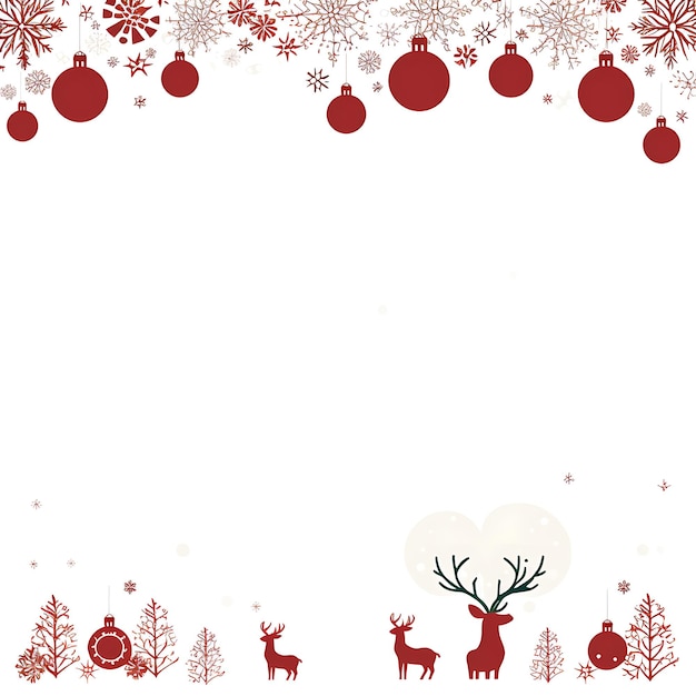 Foto dekorationskarte weihnachtsszene mit leerraum für ihren nachrichtentext