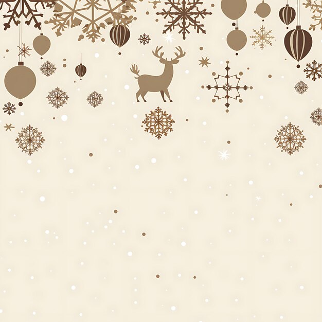 Foto dekorationskarte weihnachtsszene mit leerraum für ihren nachrichtentext