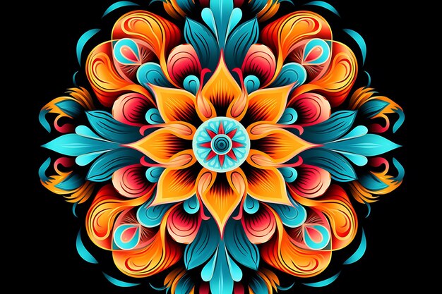 Dekorative Blumen-Mandala