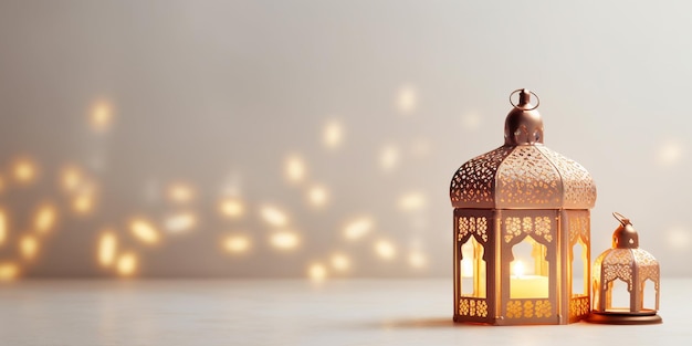 Dekorative hängende Laternen Ramadan Kareem Happy Eid Festival Lampen Hintergrund