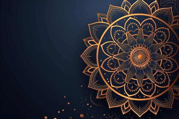 Dekorativer Hintergrund mit elegantem Mandala-Design