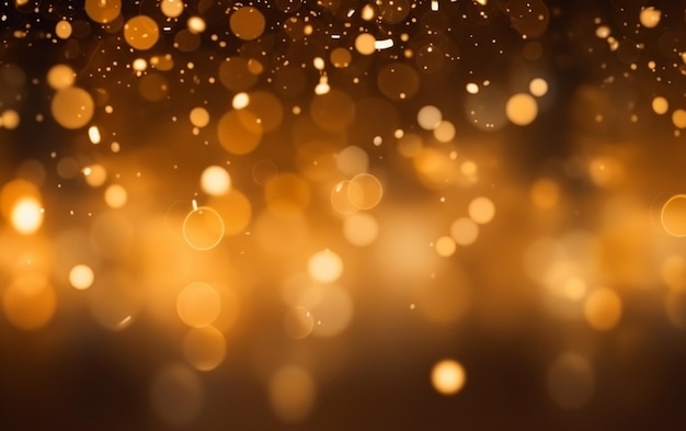 Dekorativer Hintergrund mit goldenen Partikeln Bokeh