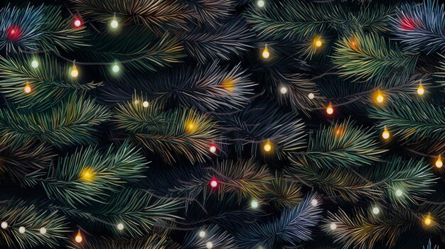 Foto dekorativer weihnachts-kiefern-hintergrund