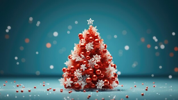 Dekorierter Weihnachtsbaum Hintergrund Frohe Weihnachten und frohes Neujahr