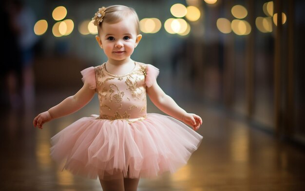 Foto el deleite de la danza del tutu rosado