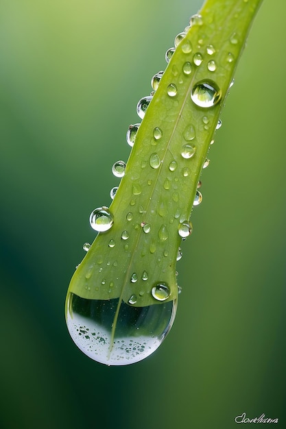 El deleite de las gotas de rocío