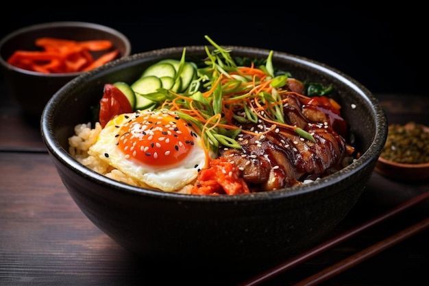 El deleite vegetariano de Donburi