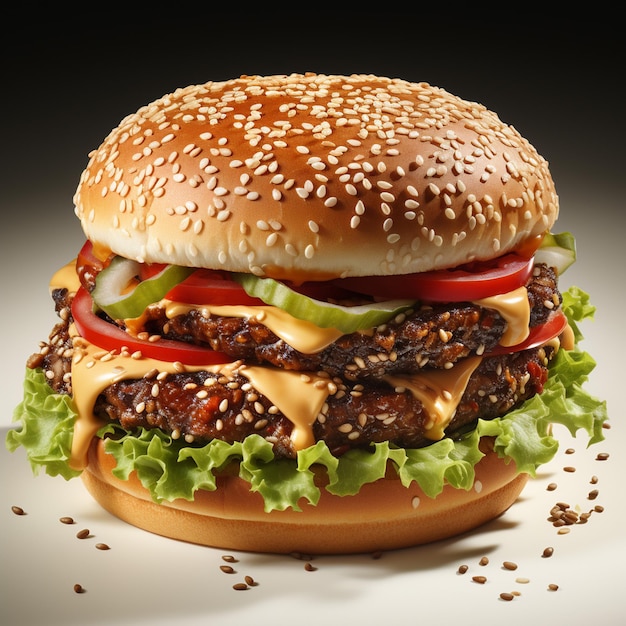 Deléitese con las irresistibles delicias de nuestra deliciosa hamburguesa
