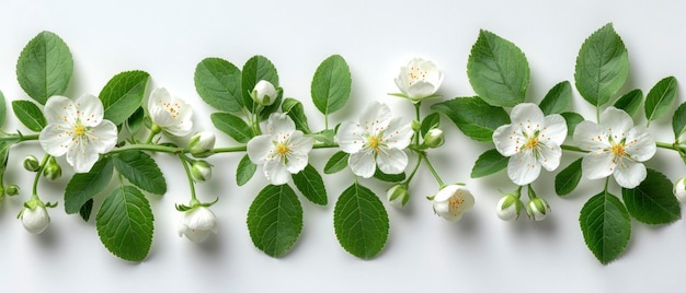 Delicadas flores de jazmín blanco Un símbolo de pureza y belleza