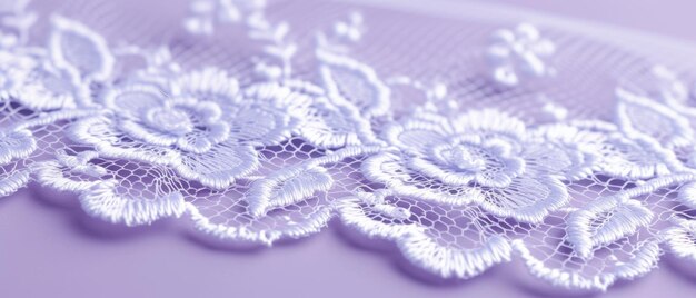Foto delicado patrón de encaje de primer plano textura elegante y serena