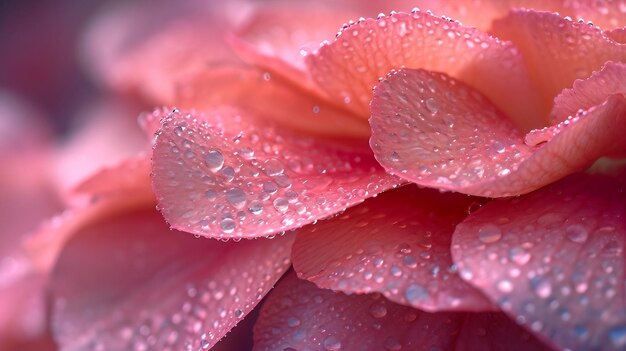 Delicados pétalos de flores de cerca macro disparo generado por la IA