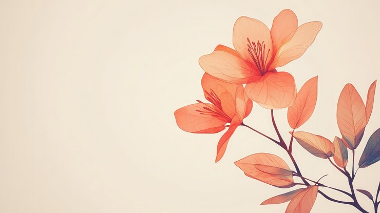 Delicate obra de arte de las ramas de las flores de melocotón
