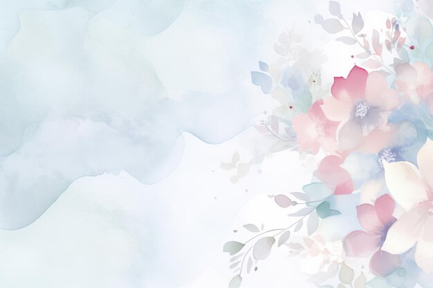 Foto delicate watercolor wallpaper background with soft pastel tones