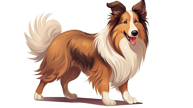 Delícia caprichosa do personagem de desenho animado Shetland Sheepdog