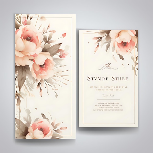 Delicias estéticas que revelan el arte de nuestros diseños de tarjetas de invitación