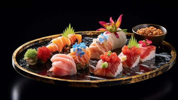 Delicias nocturnas Soire de medianoche Sushi en medio de Zen Garden Grace