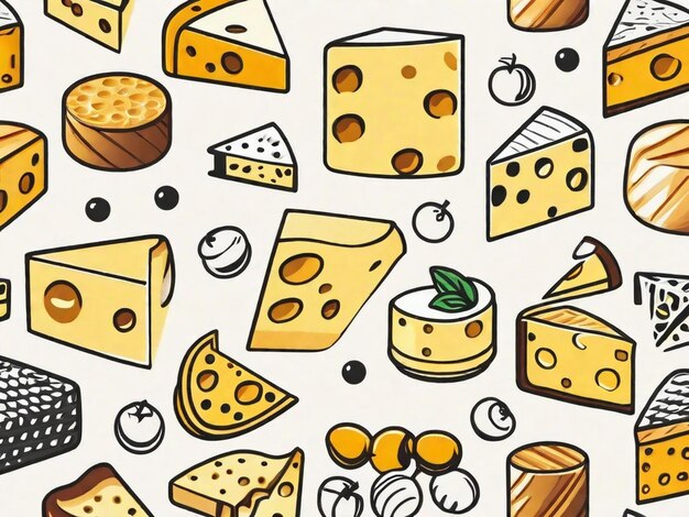 Foto delicias de queso para los entusiastas de la comida