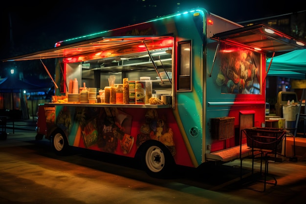 Delícias saborosas de food truck