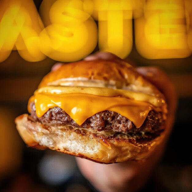 Deliciosa carne crua de hambúrguer e pão torrado