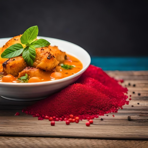 Foto deliciosa comida brasileira com espaço de cópia ai gerado