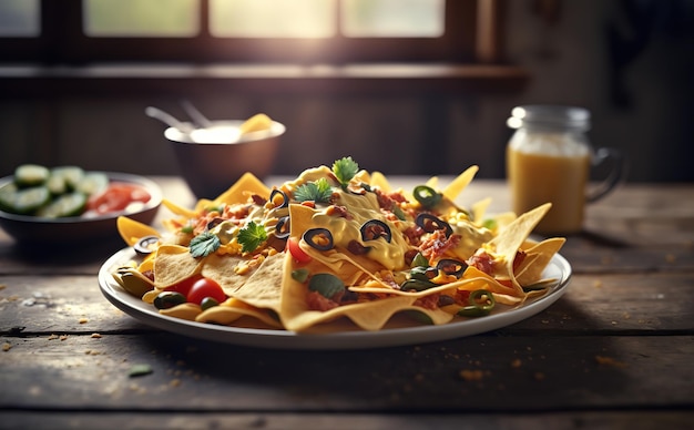 deliciosa comida de nachos