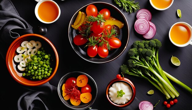 Deliciosa comida prato de frutas cartaz de negócios papel de parede ilustração de fundo fotografia HD