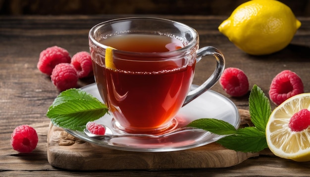 Deliciosa e refrescante preparação para a hora do chá.