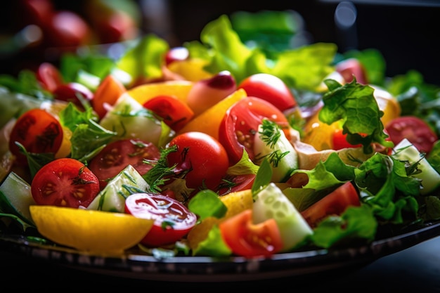 Deliciosa ensalada generada por la IA