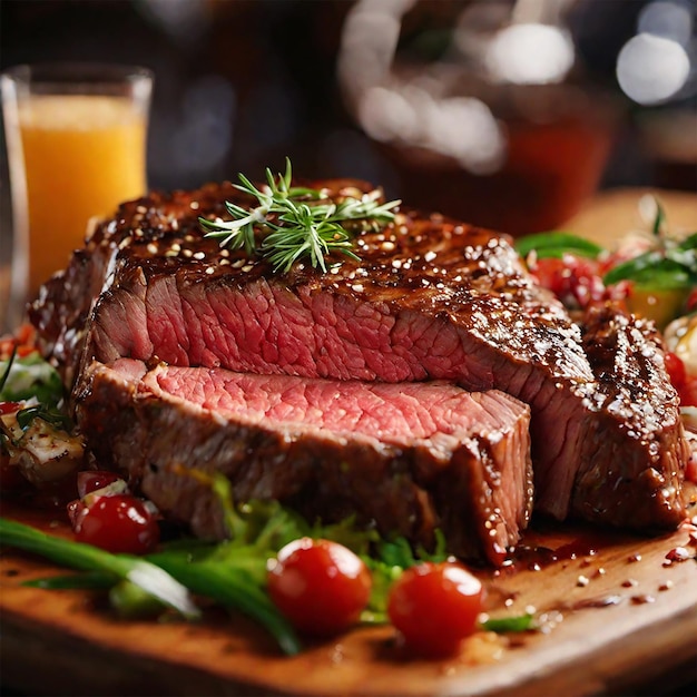 Deliciosa foto de bife fotografia de comida