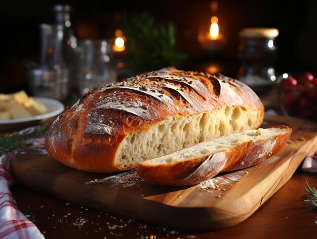 Deliciosa foto de pan de panadería.