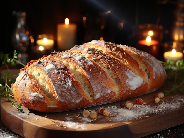 Deliciosa foto de pan de panadería.