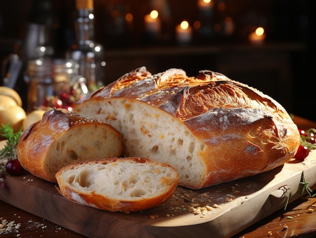 Deliciosa foto de pan de panadería.