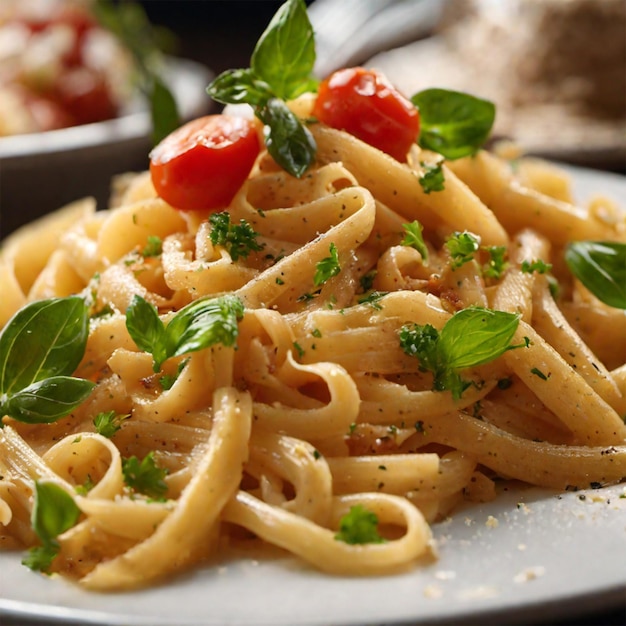 Deliciosa fotografía de pasta