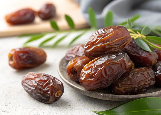 Deliciosa fruta de dátiles secos y dulces